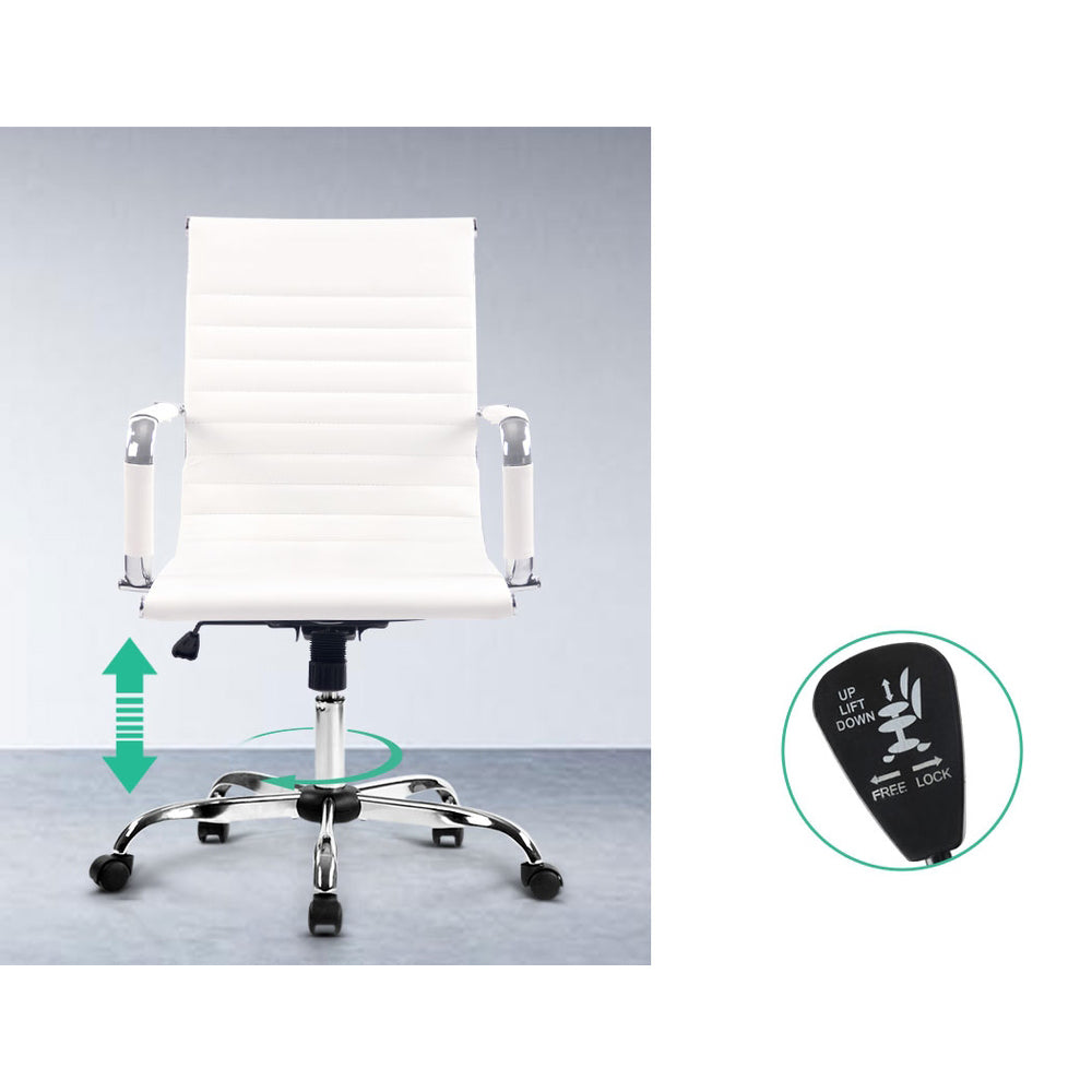 Gaming and Office Computer Desk Chair - White