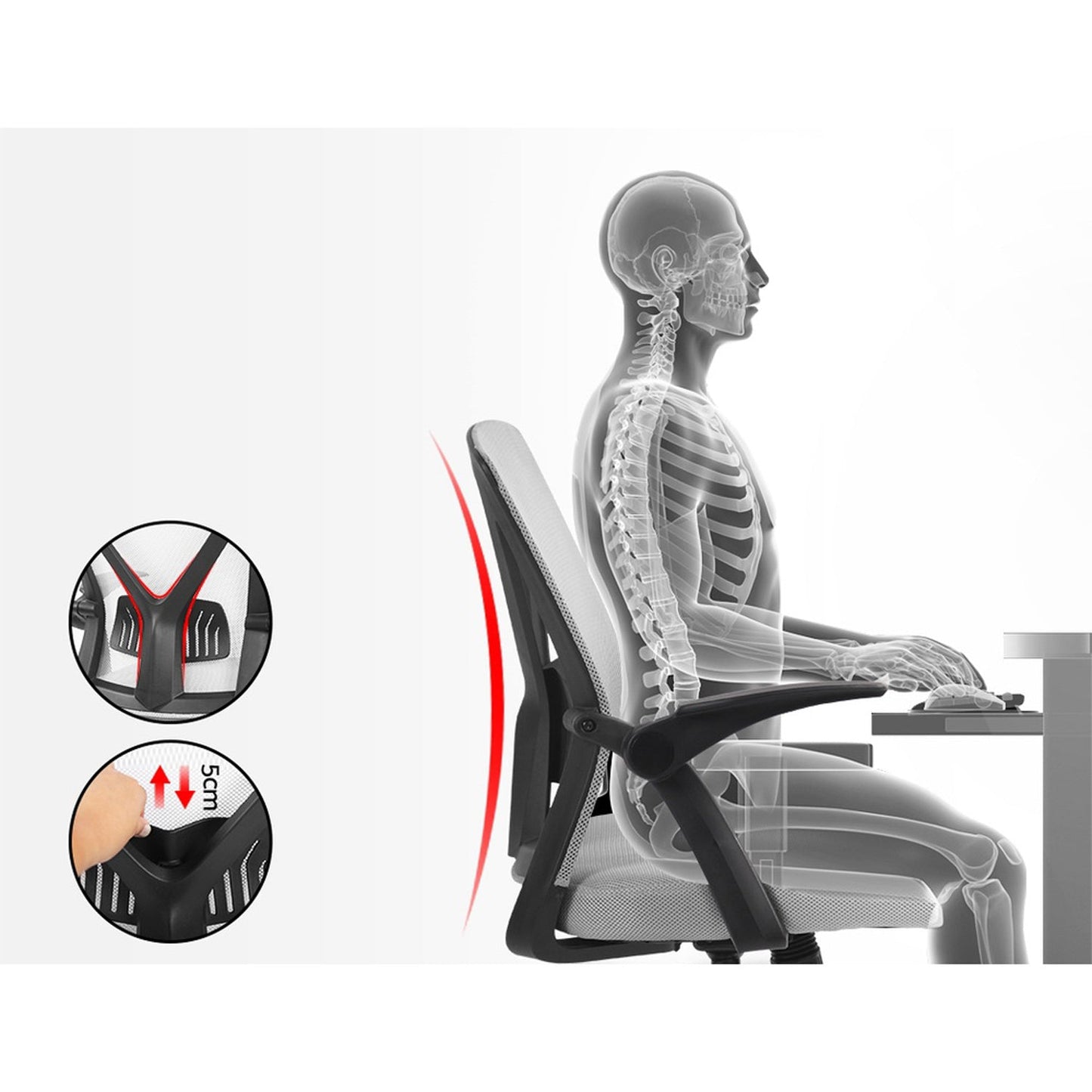 Office Chair Gaming Executive Computer Chair - Grey