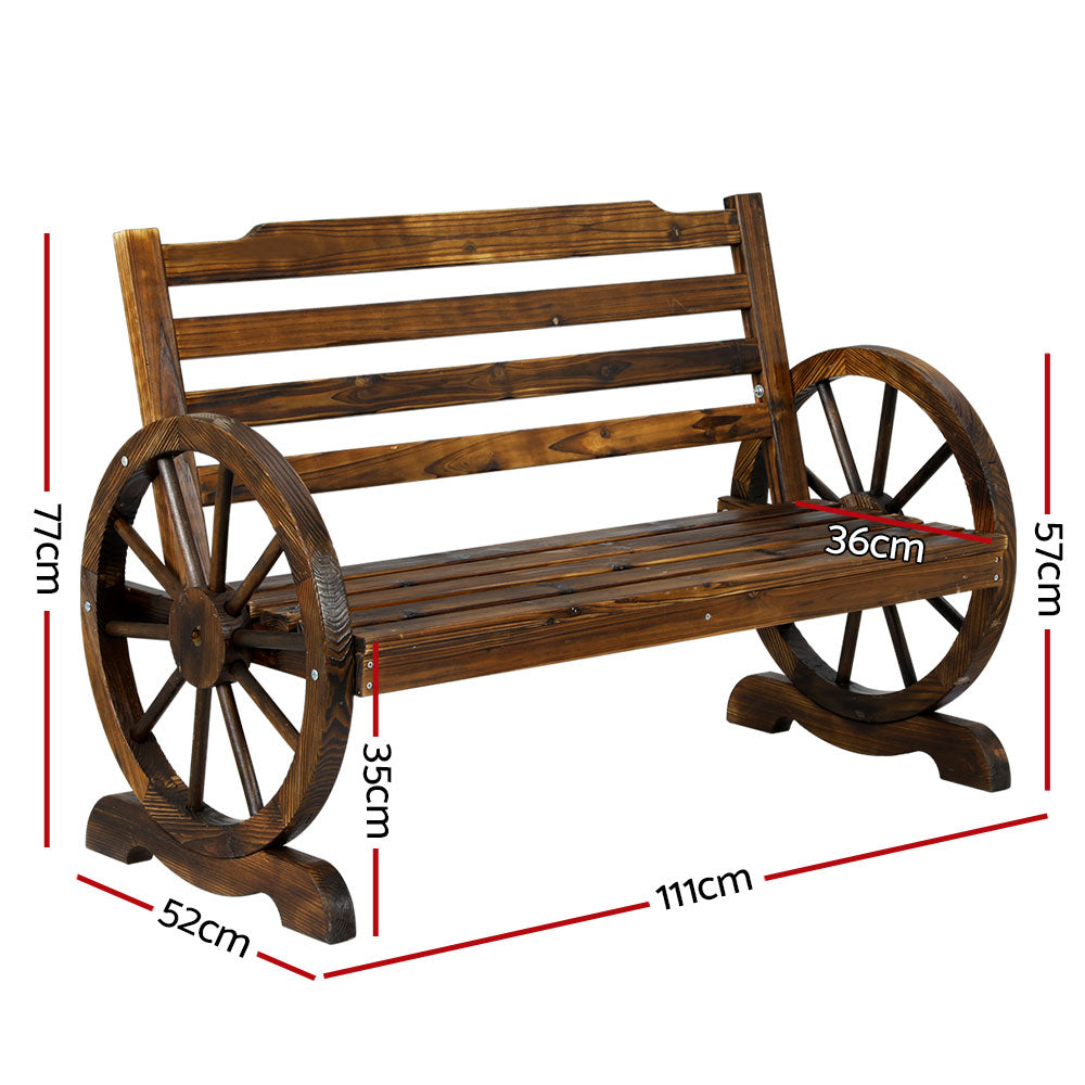 Wooden Outdoor Garden Bench Seat Furniture Patio Chair
