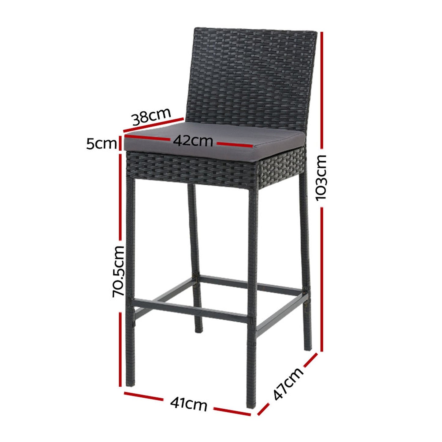 Outdoor Bar Stool - Set of 2