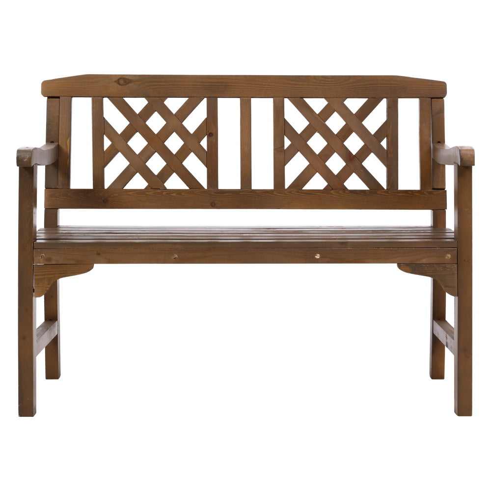 Wooden Garden Seat Patio Furniture - Brown