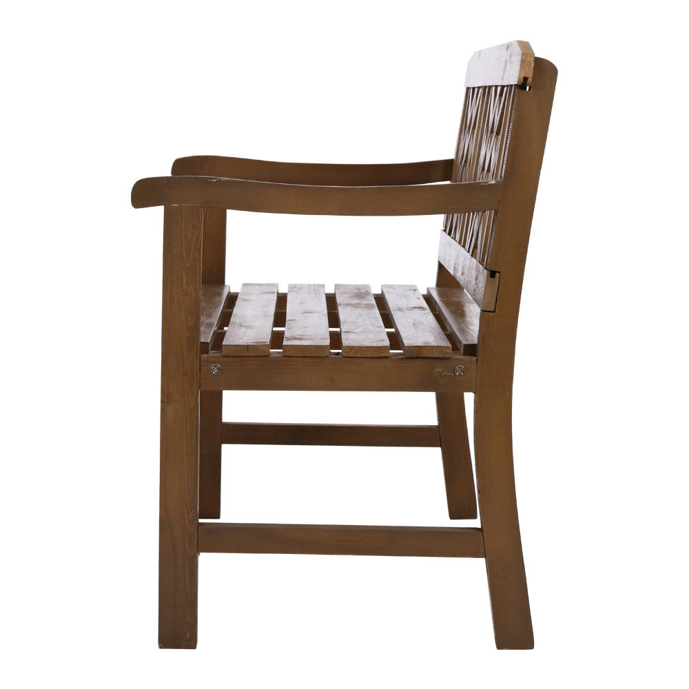 Wooden Garden Seat Patio Furniture - Brown