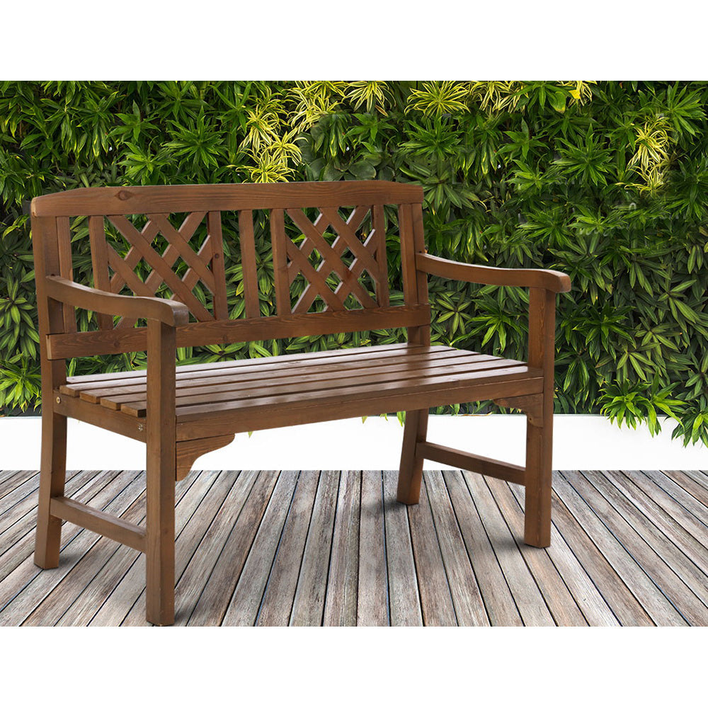 Wooden Garden Seat Patio Furniture - Brown