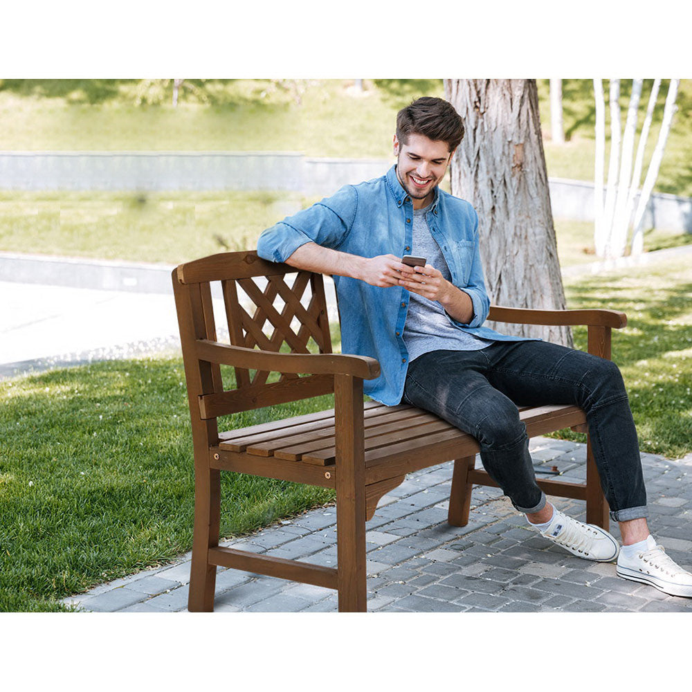 Wooden Garden Seat Patio Furniture - Brown