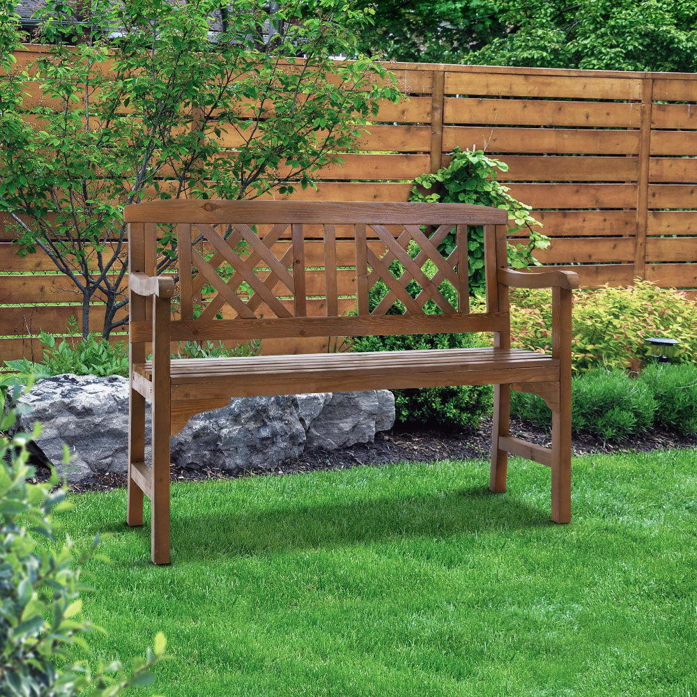 Wooden Garden Seat Patio Furniture - Brown