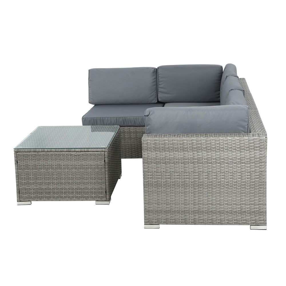 Outdoor Furniture Sofa  Table Chairs Lounge Set- 5 Piece