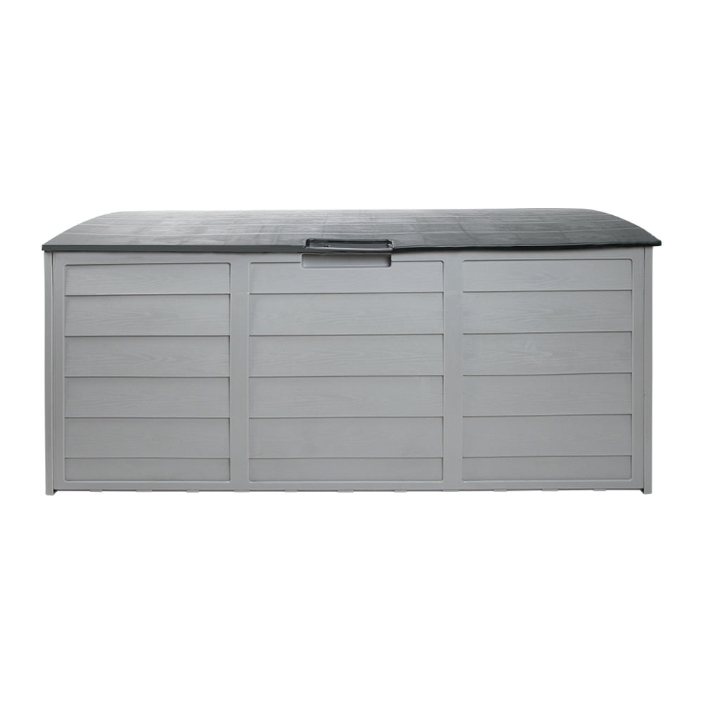 Lockable Outdoor Storage Container Box Grey - 290L