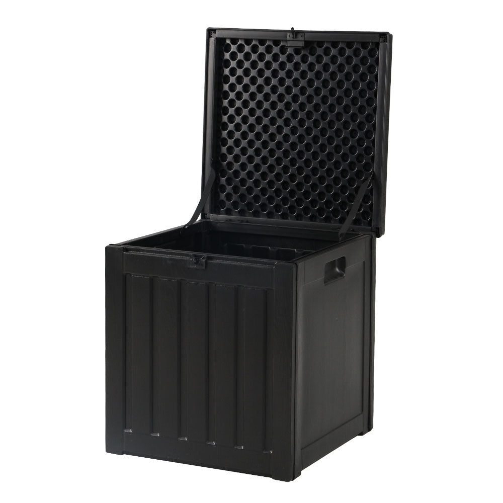 Outdoor Garden Storage Container Box Black - 80L