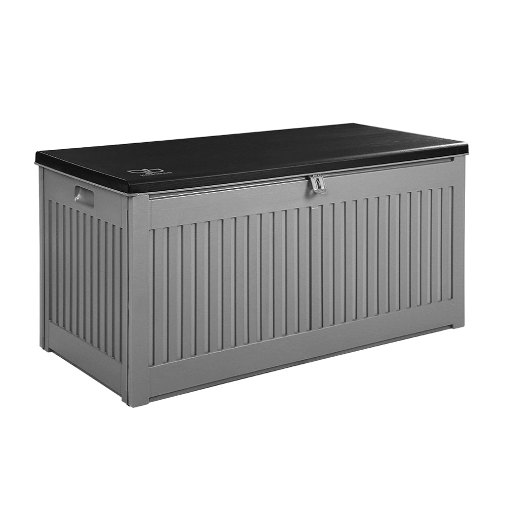 Lockable Outdoor Storage Container Box Dark Grey - 270L
