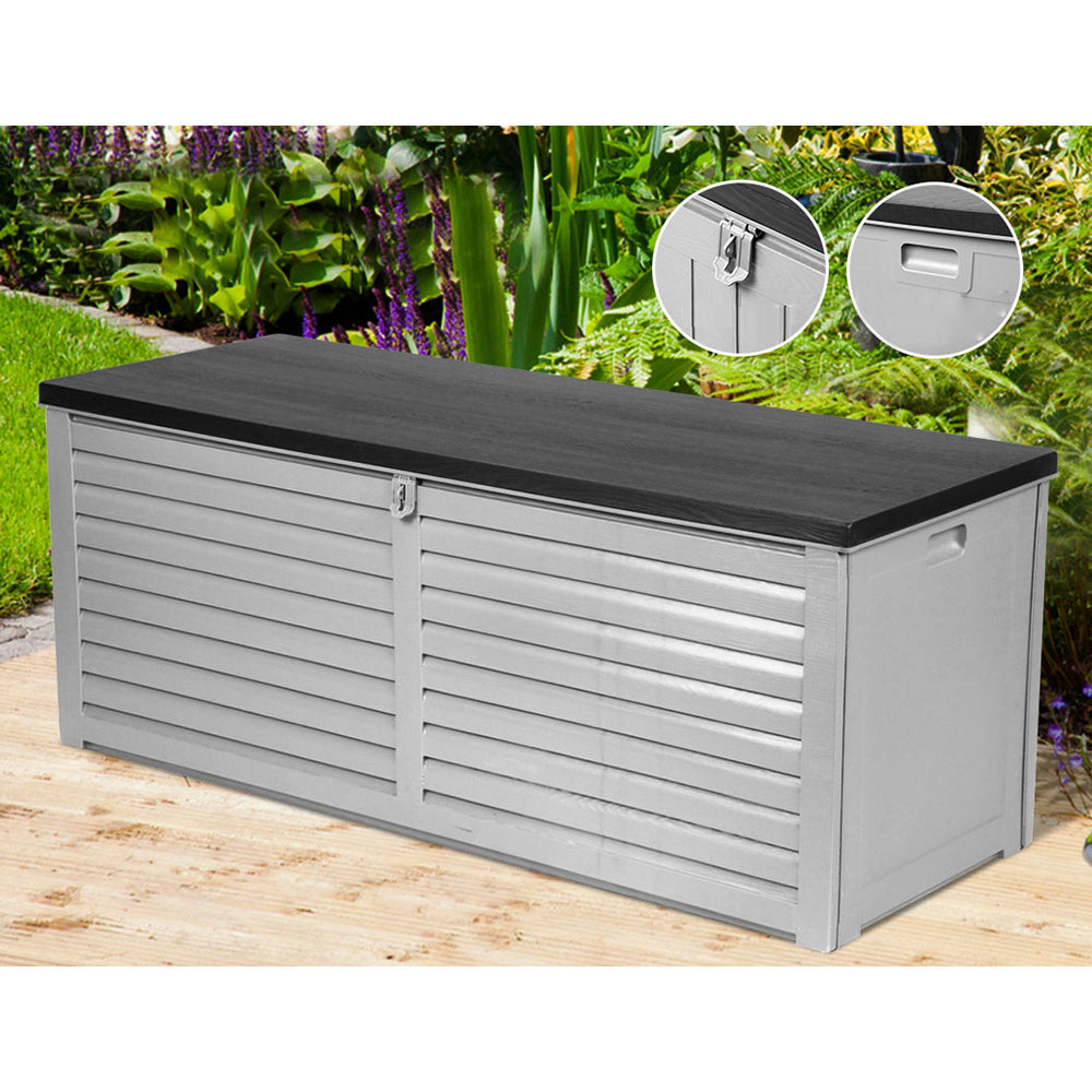 Indoor Outdoor Storage Container Box Seat - 390L