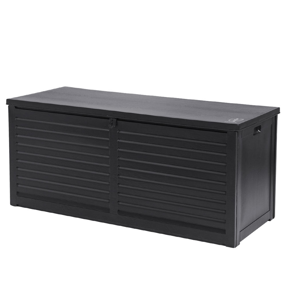 Outdoor Garden Storage Container Box Black - 490L