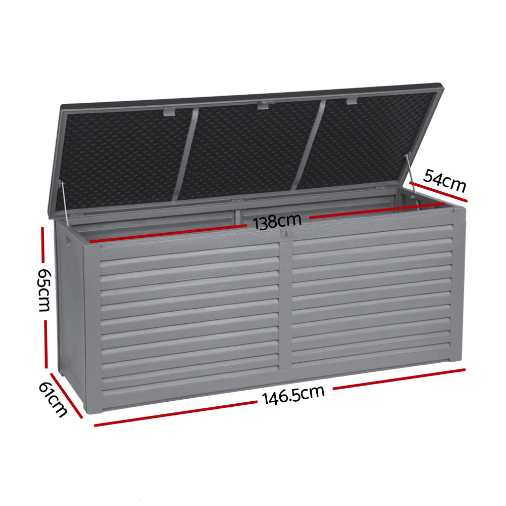 Indoor Outdoor Storage Container Box Seat - 490L