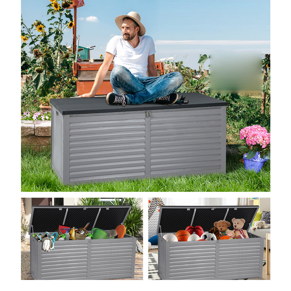 Indoor Outdoor Storage Container Box Seat - 490L