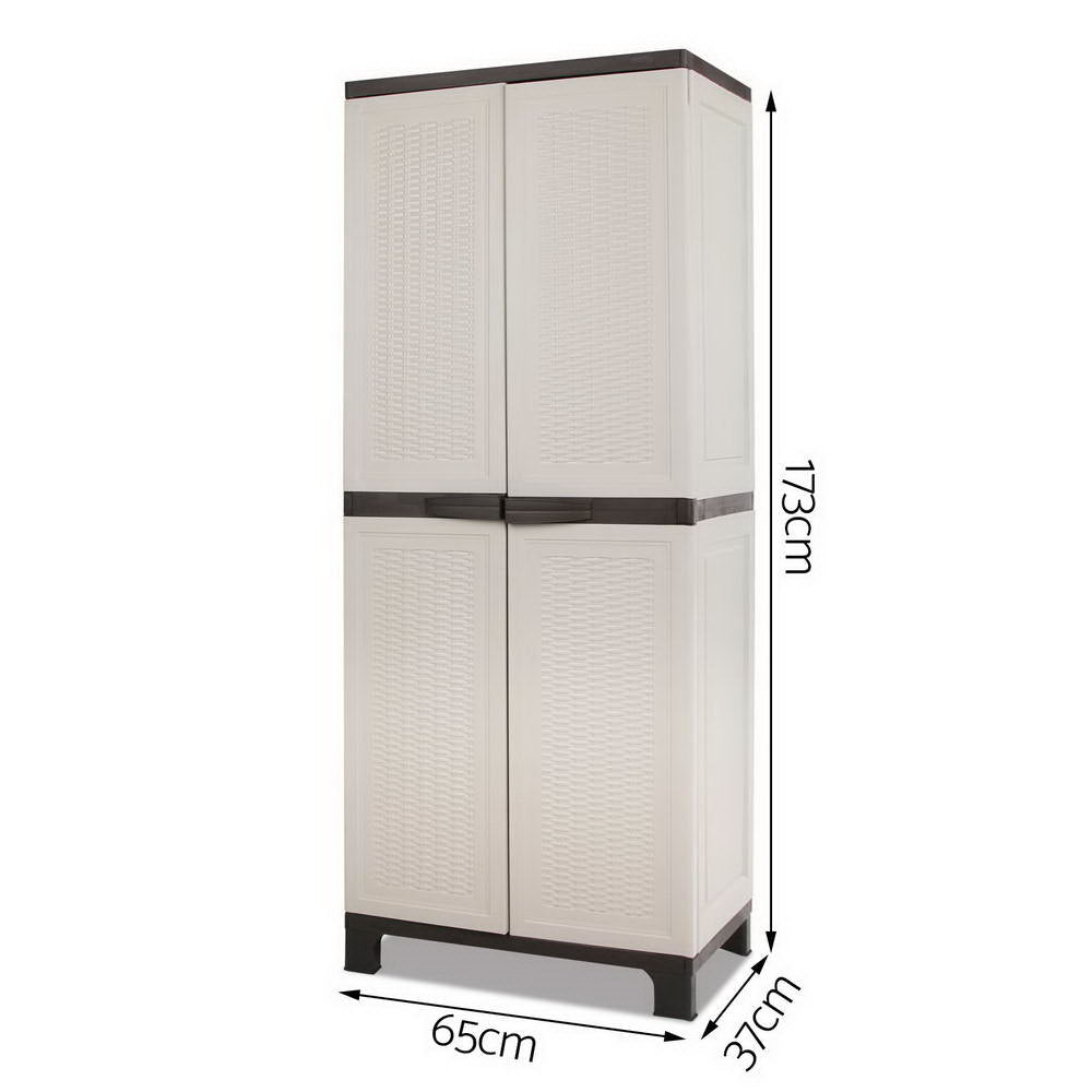 Lockable Outdoor Storage Cabinet - 173 cm