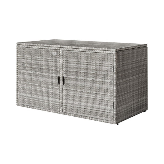 Storage Bench Box Garden Sheds Cushion Patio Tool Outdoor Chair - Grey