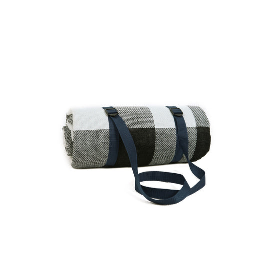 Grey Tile Large Waterproof Picnic Mat Outdoor Camping Beach Fleece Rug