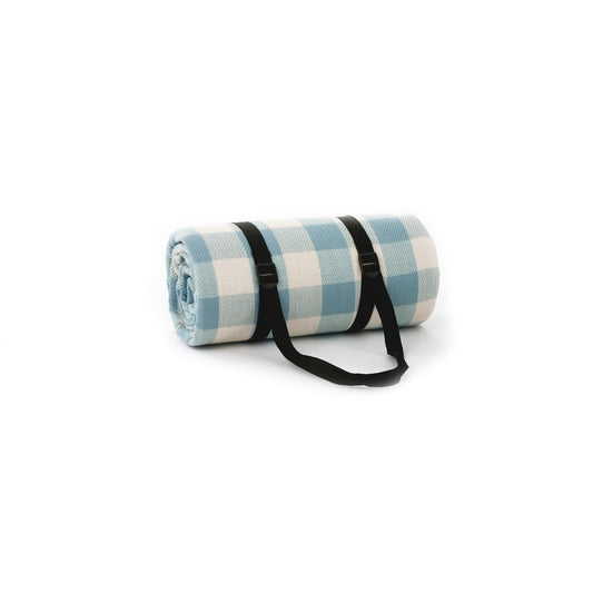 Baby Blue Large Waterproof Picnic Mat Outdoor Camping Beach Fleece Rug