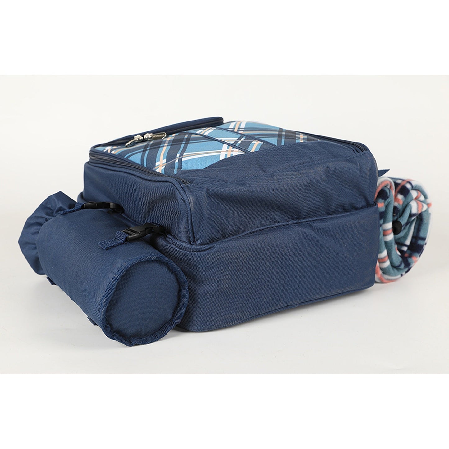 4 Person Picnic Backpack with Insulated Leakproof Cooler Bag