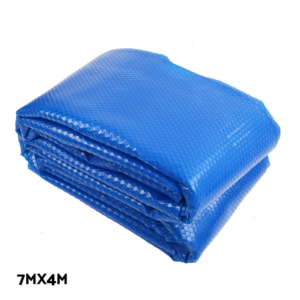 Swimming Solar Pool Cover Pools Roller Wheel Blanket 500 Micron 7X4M
