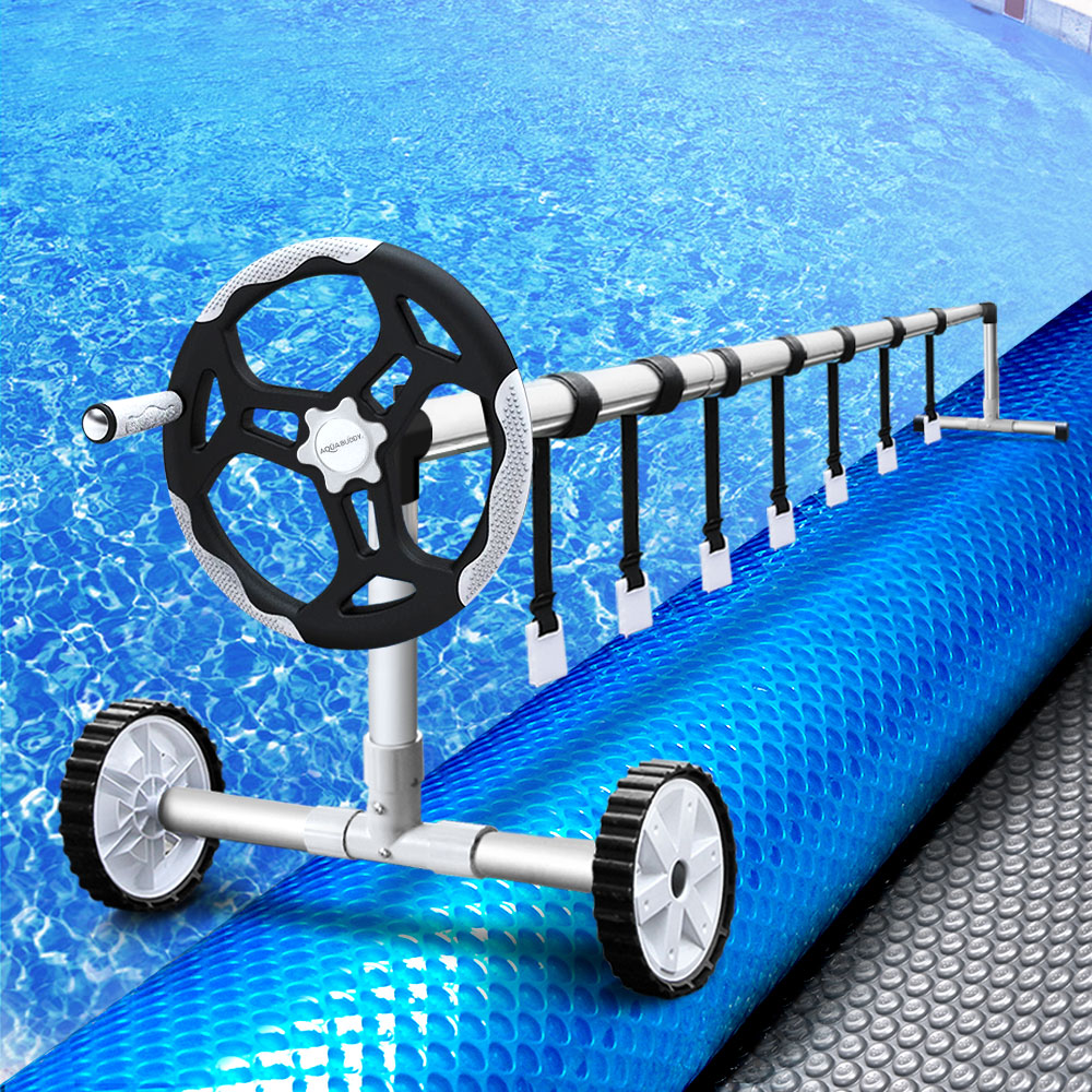 Swimming Pool Cover Roller 500 Micron Solar Blanket Covers 8.5mx4.2m
