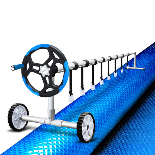 Swimming Pool Cover Pools Roller Wheel Solar Blanket 500 Micron 9.5X5M
