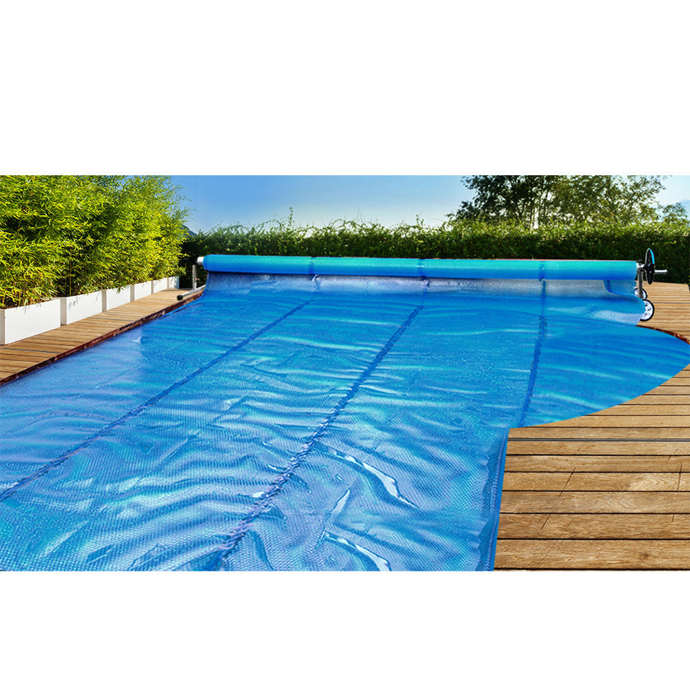 Adjustable Swimming Pool Cover Roller - Blue