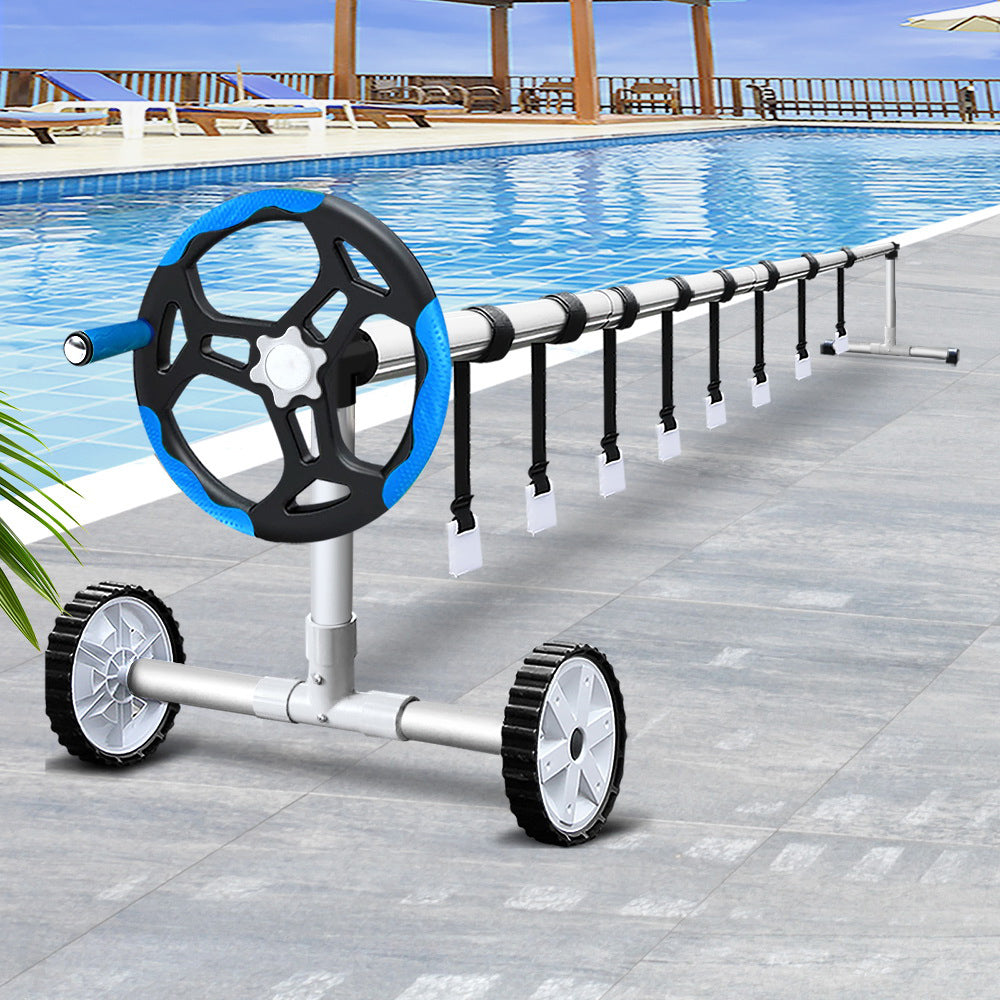 Adjustable Swimming Pool Cover Roller - Blue
