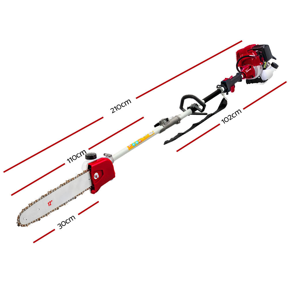 Garage Petrol Pole Chainsaw Hedge Trimmer Pruner - 65CC