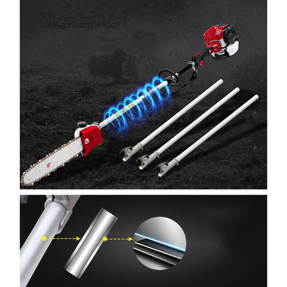 Garage Petrol Pole Chainsaw Hedge Trimmer Pruner - 65CC