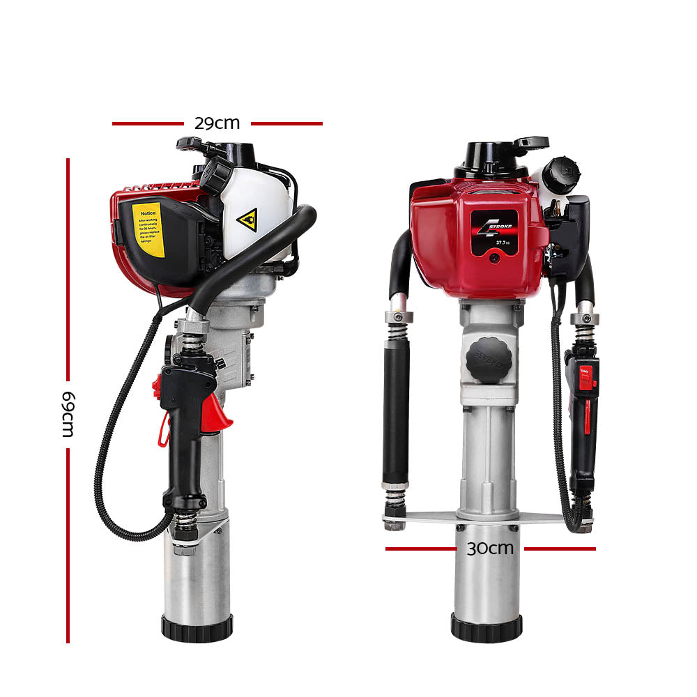 Garage Petrol Post Pile Hole Driver 4-Stroke Power - 37CC