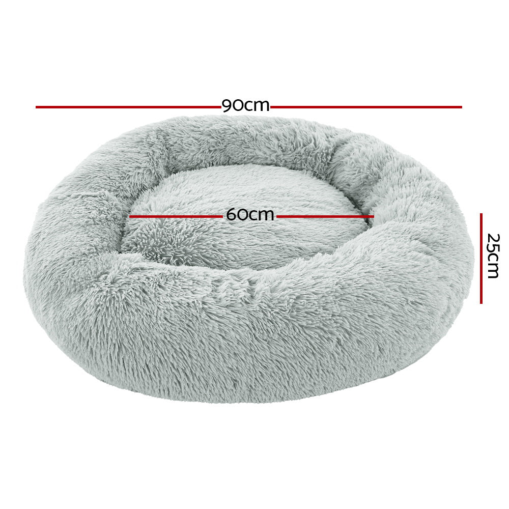 Indoor Dog Bed Pet Bed Cat Large 90cm - Light Grey