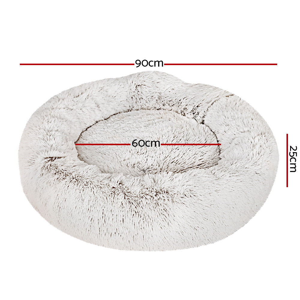 Indoor Dog Bed Pet Bed Cat Large 90cm - White