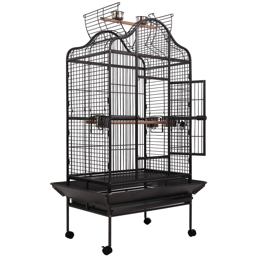 Bird Cage Pet Aviary Travel Stand Budgie Parrot Toys Large - 168cm