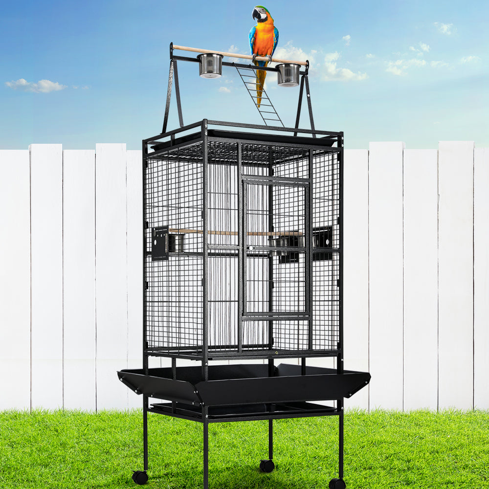 Bird Cage Pet Aviary Travel Stand Budgie Parrot Toys Large - 173cm