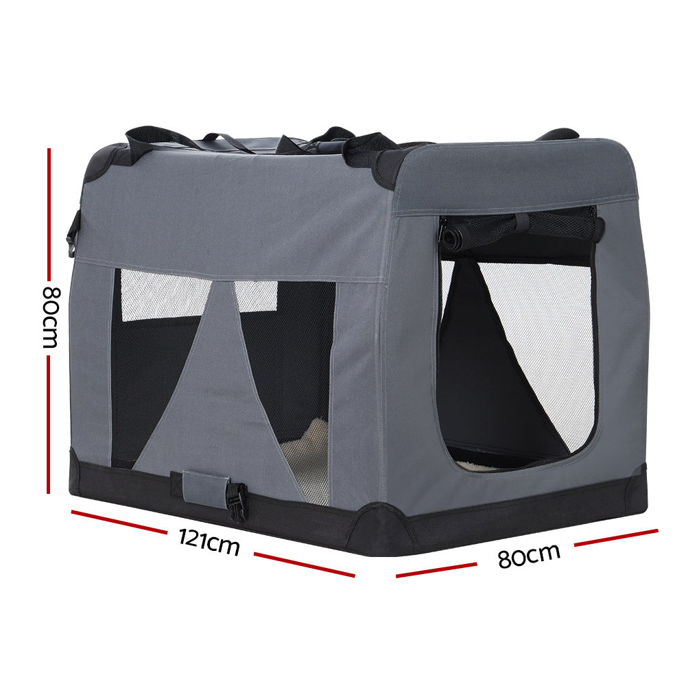 Pet Carrier Dog Cat Travel Portable Cage Kennel Foldable - 4XL
