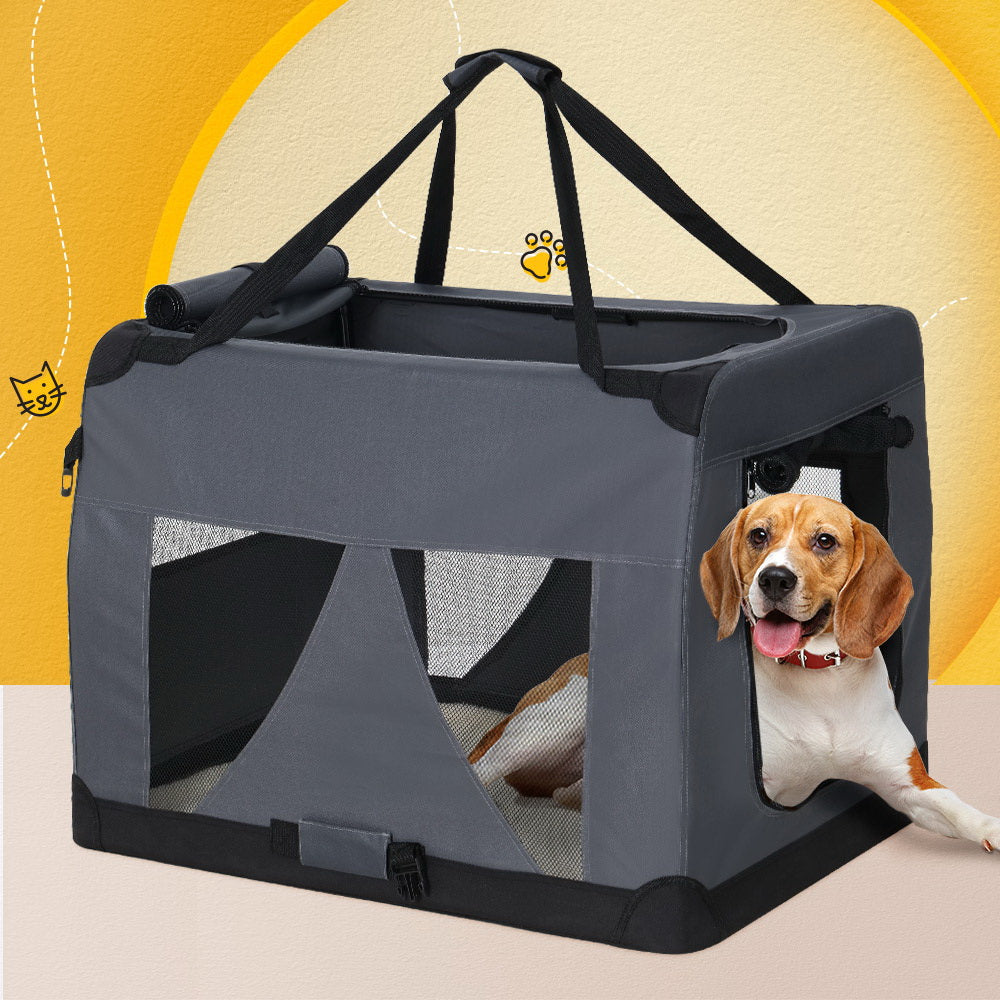 Pet Carrier Dog Cat Travel Portable Cage Kennel Foldable - 4XL
