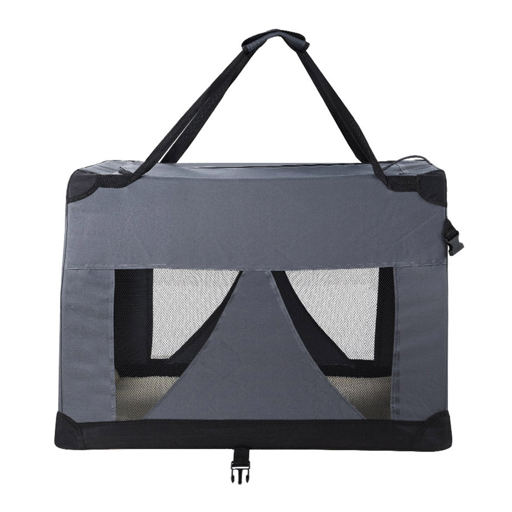 Pet Carrier Dog Cat Travel Portable Cage Kennel Foldable - XL