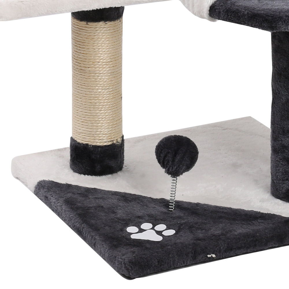 Cat Tree Scratching Post Tower House Furniture Wood Multi Level - 120cm