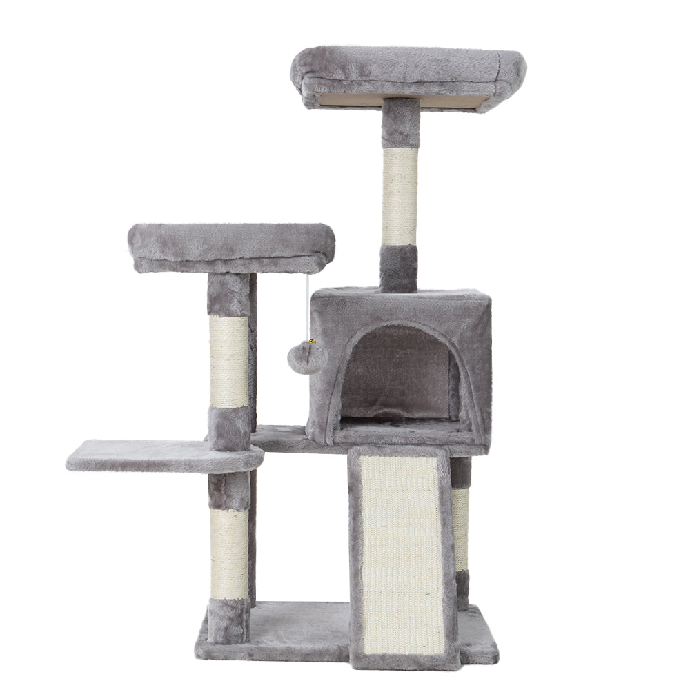 Cat Tree Tower Scratching Post Wood House Play Bed - 103cm