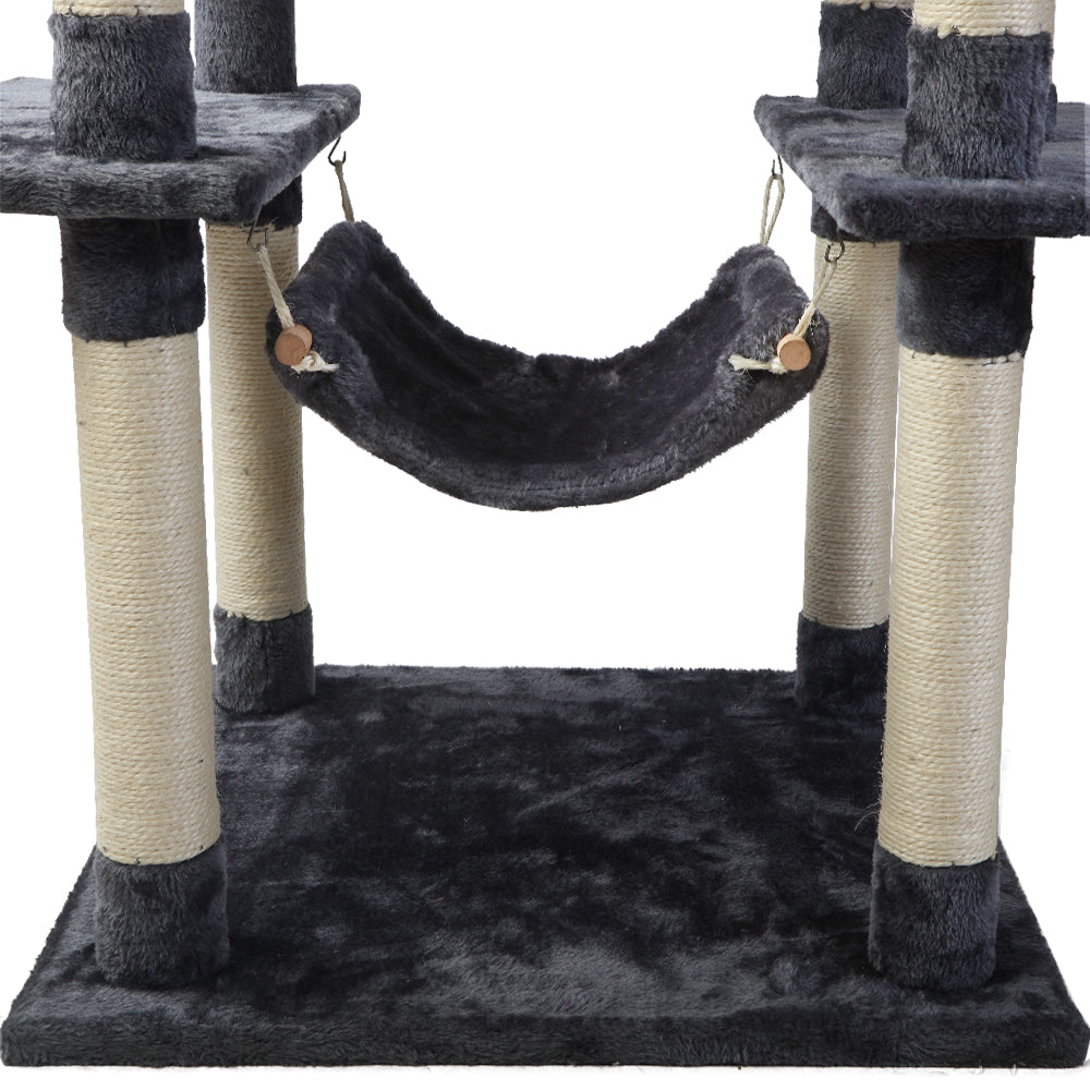 Cat Tree Scratching Post Tower House Furniture Wood - 184cm