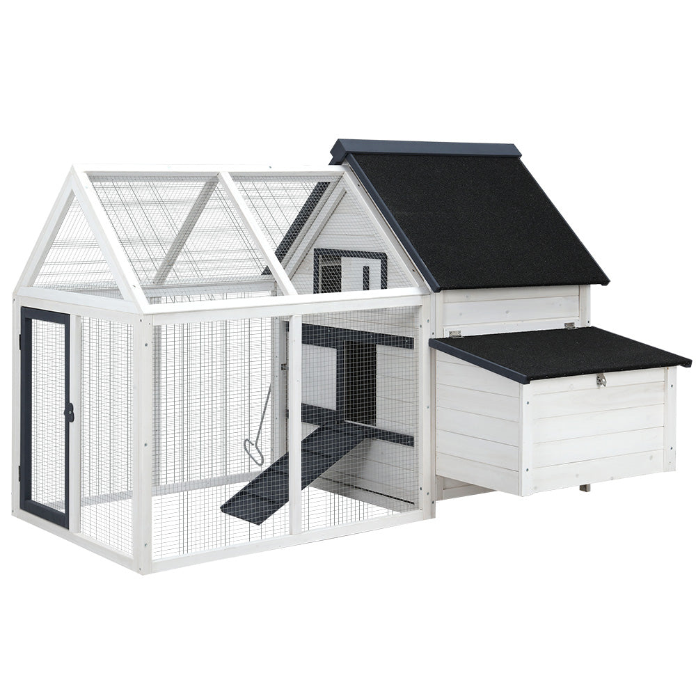 Chicken Coop Rabbit Hutch Large House Pet Hutch Wooden - XL