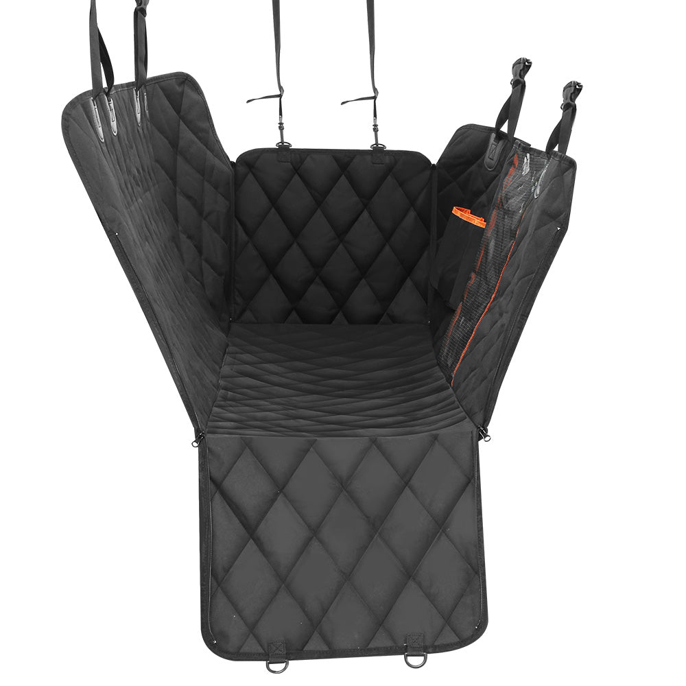 Pet Car Seat Dog Hammock Back Waterproof Belt Non Slip Mat - Black