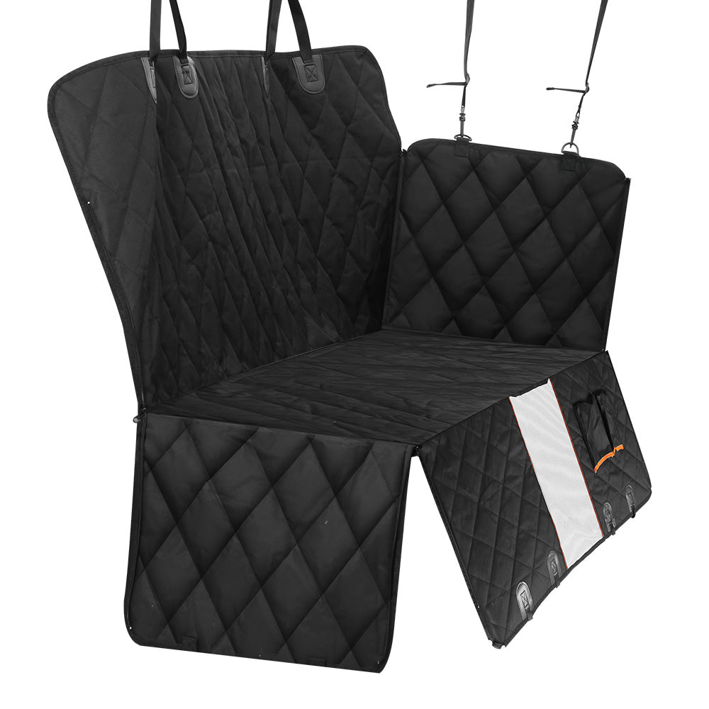 Pet Car Seat Dog Hammock Back Waterproof Belt Non Slip Mat - Black