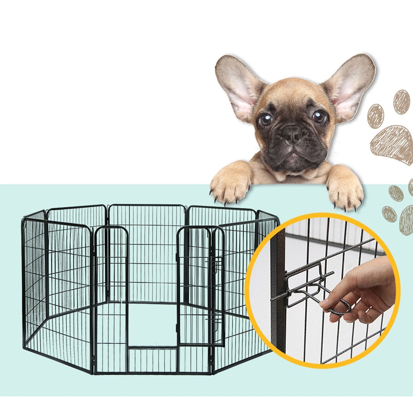 Pet Enclosure Playpen - 80cm x 100cm