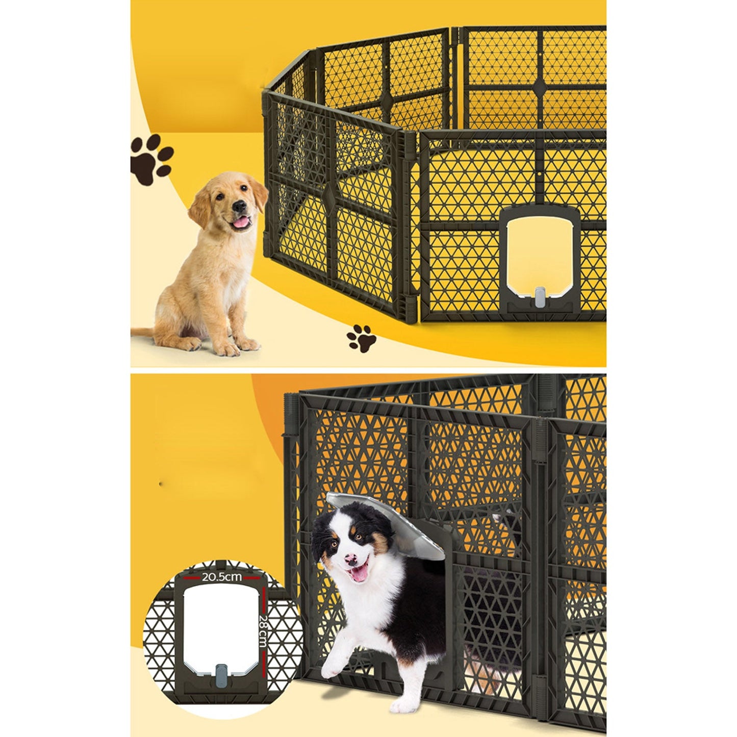 Pet Enclosure Playpen - 8 Panels