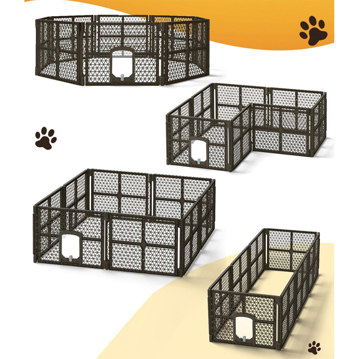 Pet Enclosure Playpen - 8 Panels