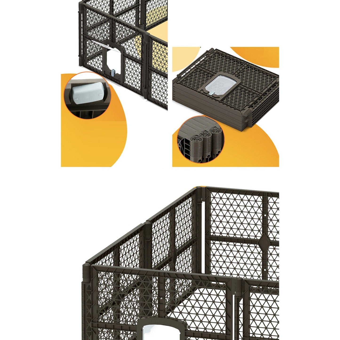 Pet Enclosure Playpen - 8 Panels
