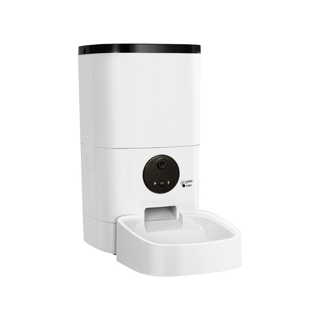 Automatic Pet Feeder Camera Dog Cat Smart Video Wifi Food HD - 6L