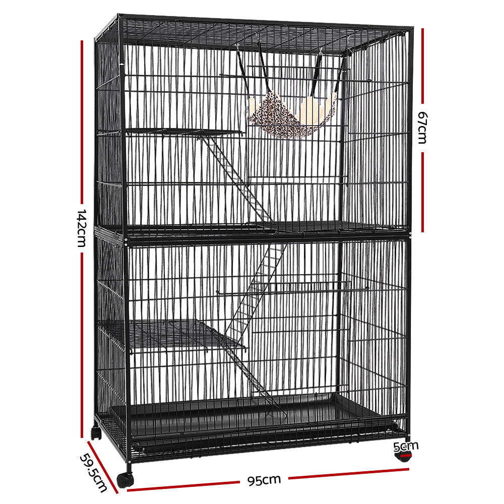 Rabbit Cage Bird Ferret Parrot Aviary Cat Hamster - 4 Level
