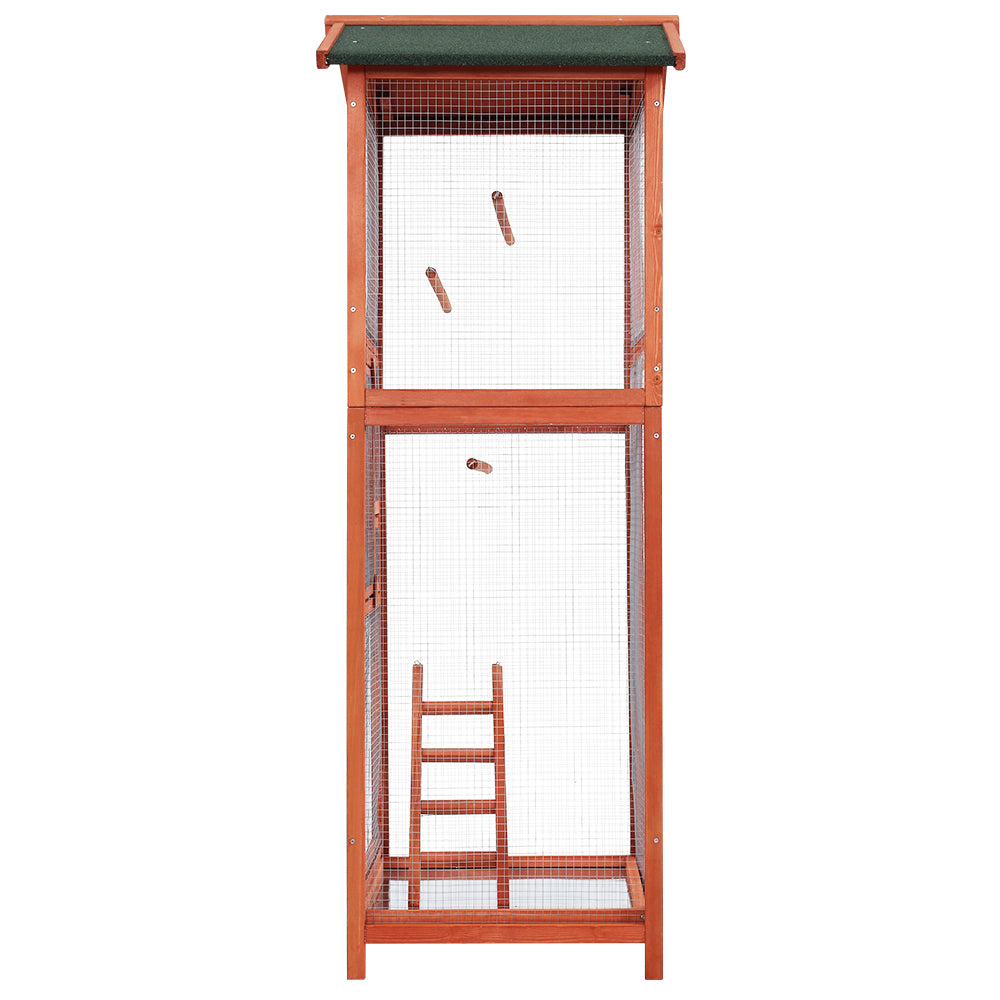 Bird Cage Wooden Pet Aviary Large Carrier Travel Canary - XL